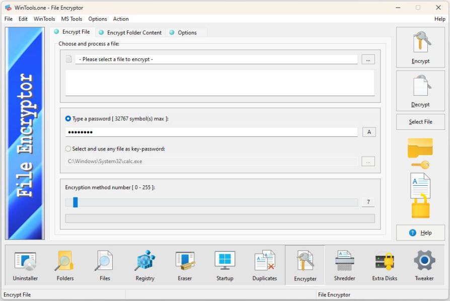 WinTools.one: File Encryptor