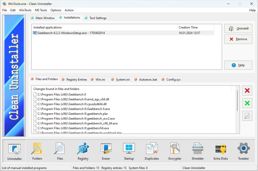 Clean Uninstaller